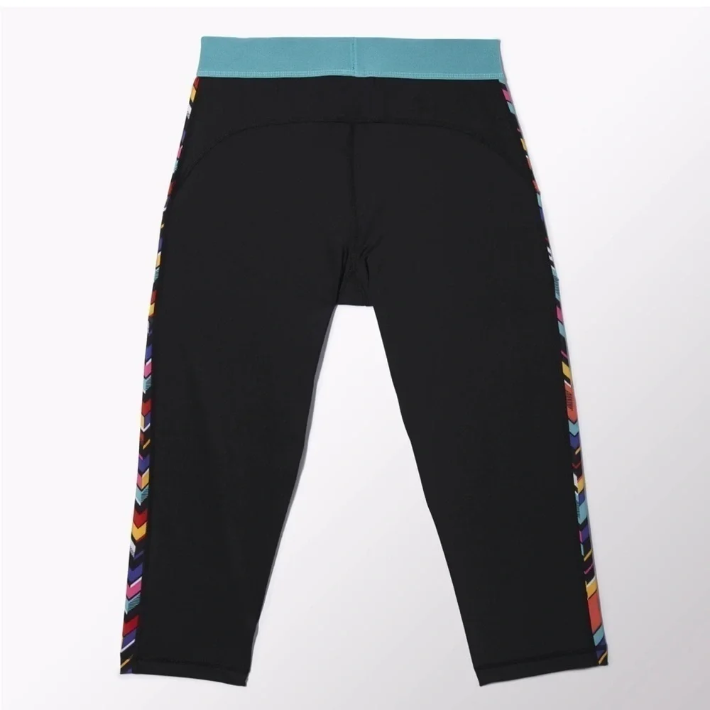 ADIDAS Techfit medium compression activewear athletic crop leggings. 17” L - Picture 2 of 8